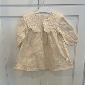 Cream Lace Baby Dress